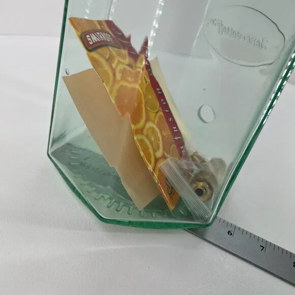 Smirnoff Infusion Jar Made In Italy Green Glass W/ Lid New Boxed - Picture 5 of 16